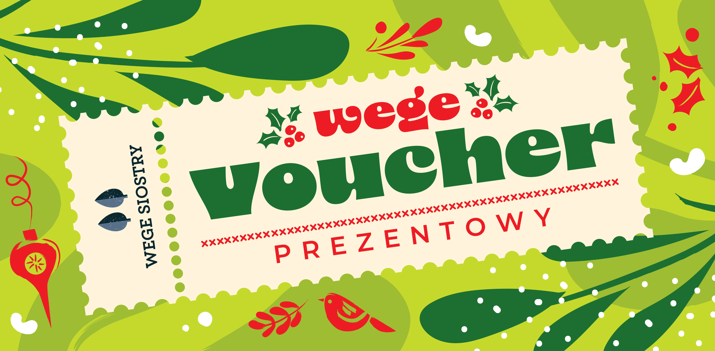 Świąteczny Voucher prezentowy do sklepu Wege Sióstr ONLINE